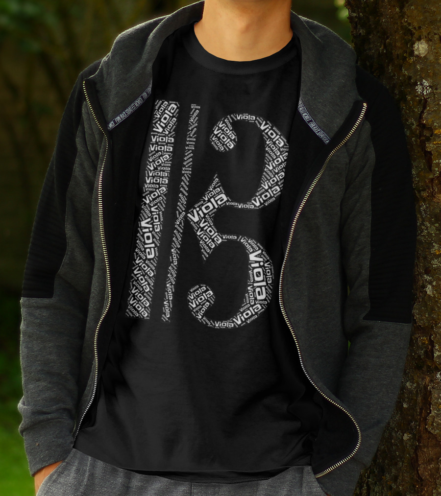 Alto Clef Viola Word T-Shirt