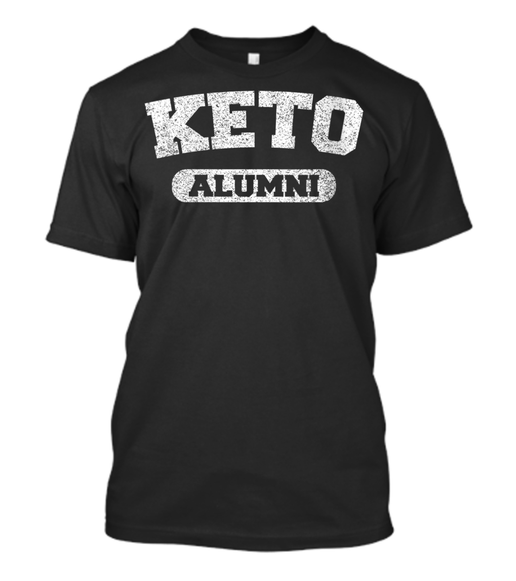 Keto Alumni Low Carb Ketogenic Keto Retro College T-Shirt
