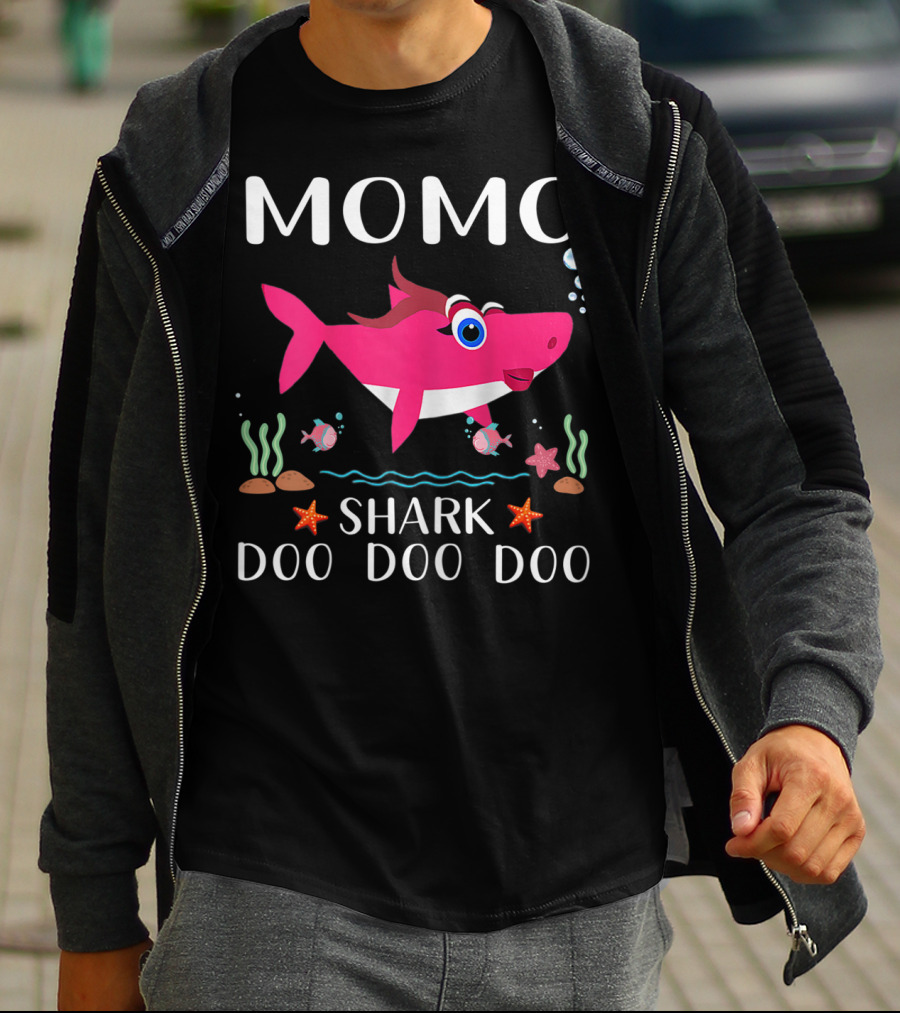 Momo Shark Doo Doo Doo Grandma T-Shirt