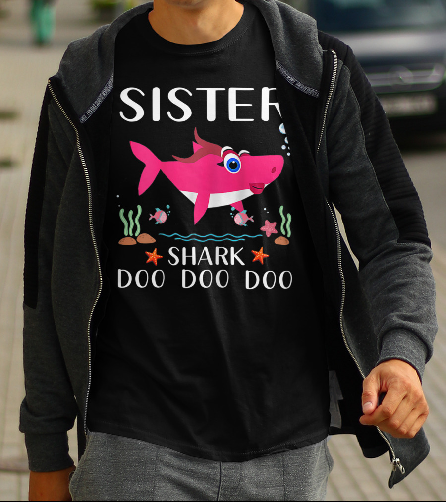 Sister Shark Doo Doo Doo Ocean T-Shirt
