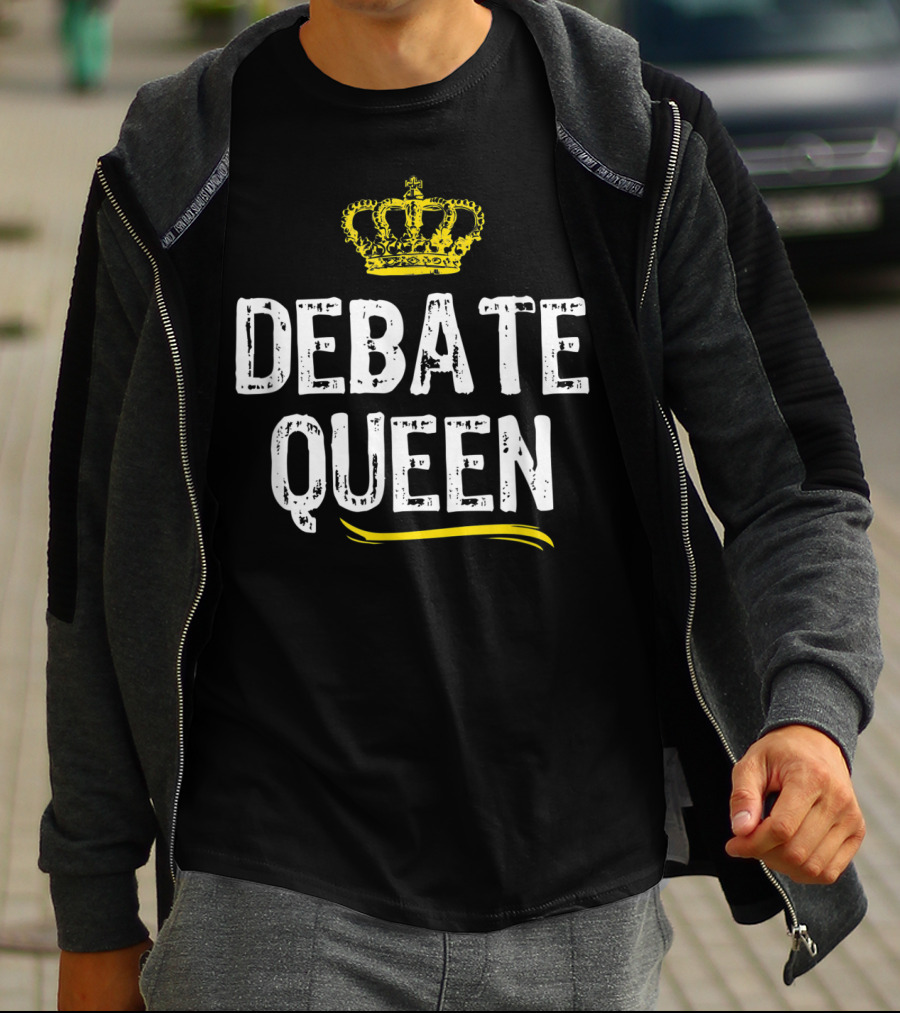 Debate Queen With Crown Motif T-Shirt