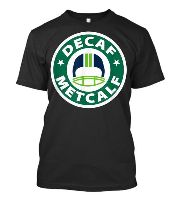 Decaf Metcalf Seahawks Helmet T-Shirt