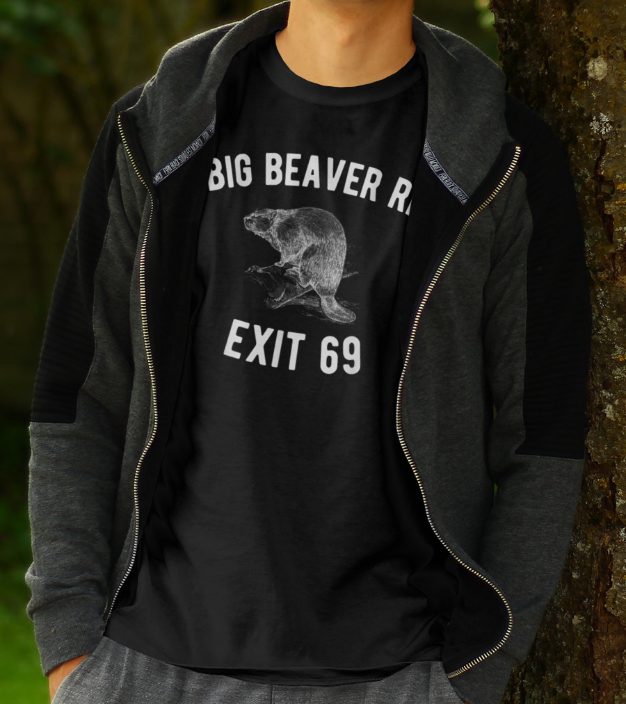 Big Beaver Rd Exit 69 Detroit T-Shirt