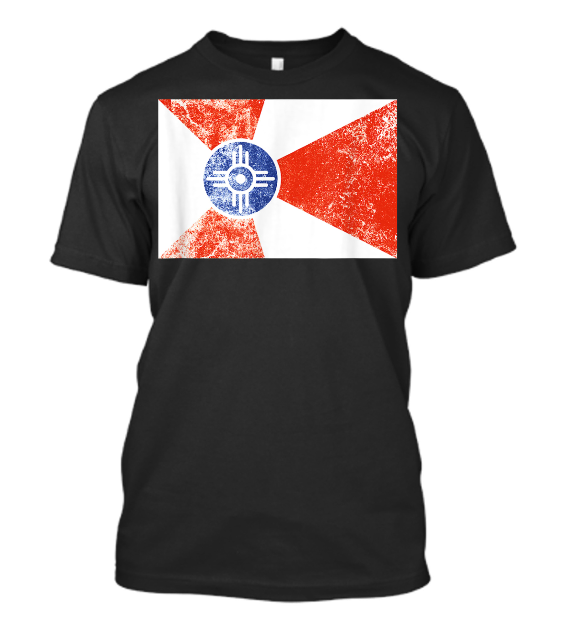 Distressed Vintage Wichita Flag T-Shirt