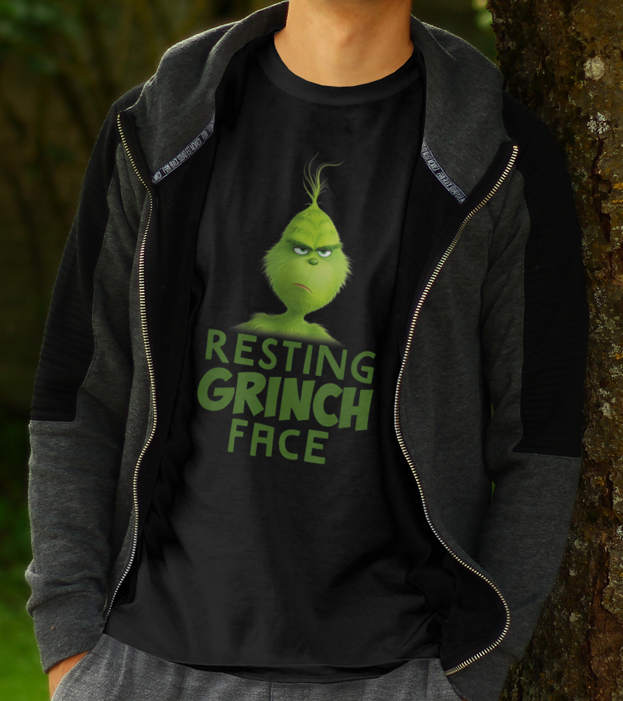 Resting Grinch Face Funny Grinch Merchandise T-Shirt