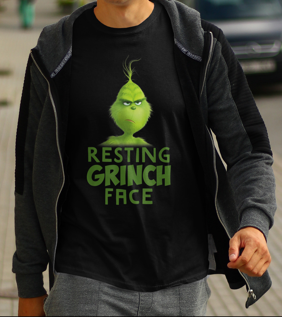 Resting Grinch Face Funny Grinch Merchandise T-Shirt