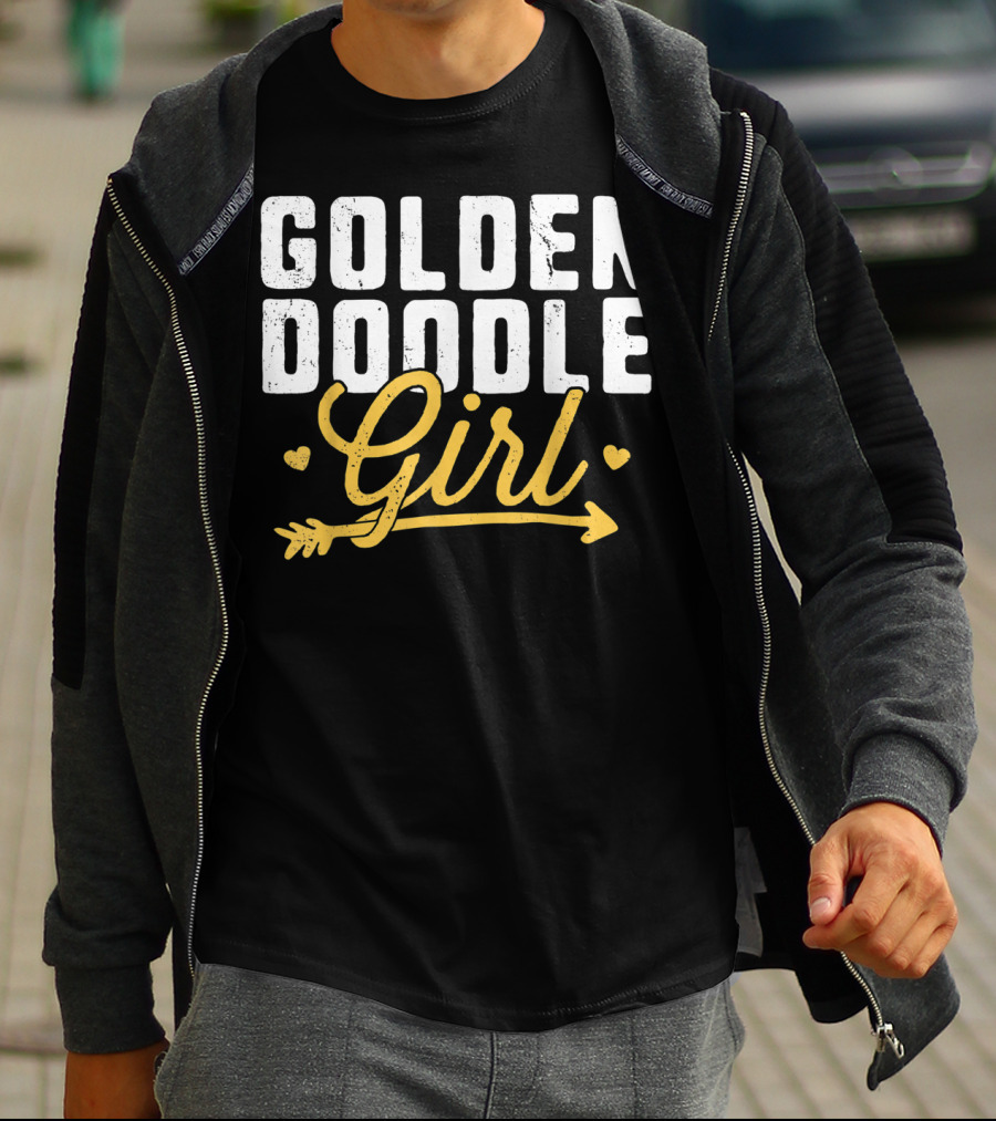 GOLDENDOODLE GIRL HEARTS AND ARROW T-Shirt