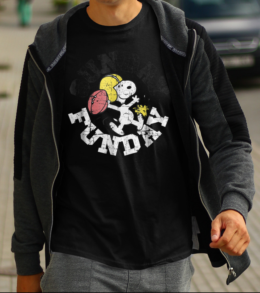 Sunday Funday Football Snoopy Peanuts T-Shirt
