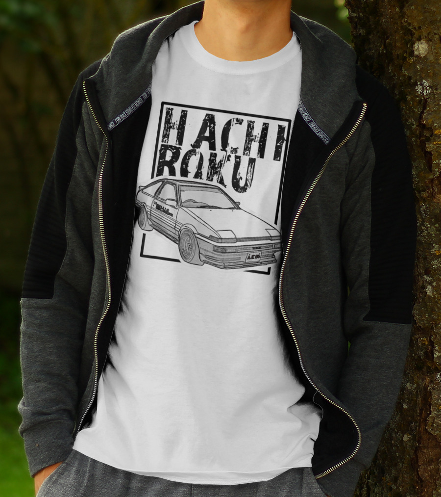 Hachiroku JDM Drift Car AE86 Initial D Fast 8L T-Shirt