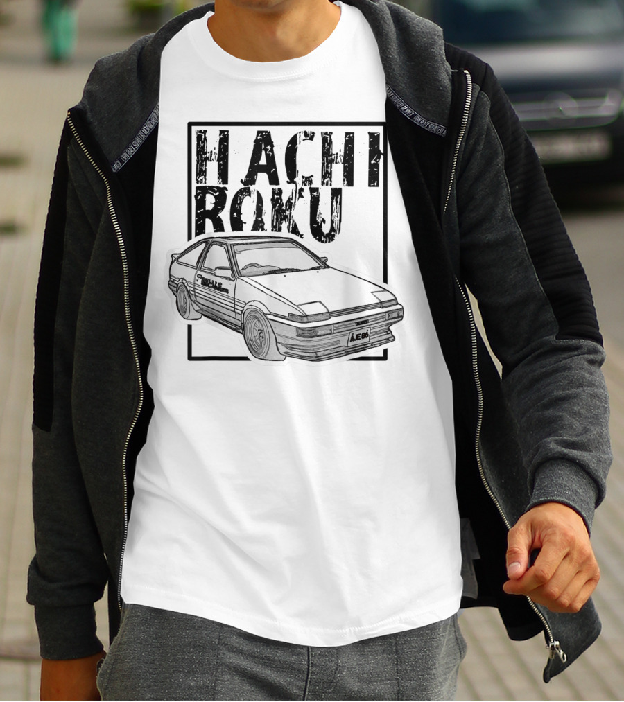 Hachiroku JDM Drift Car AE86 Initial D Fast 8L T-Shirt