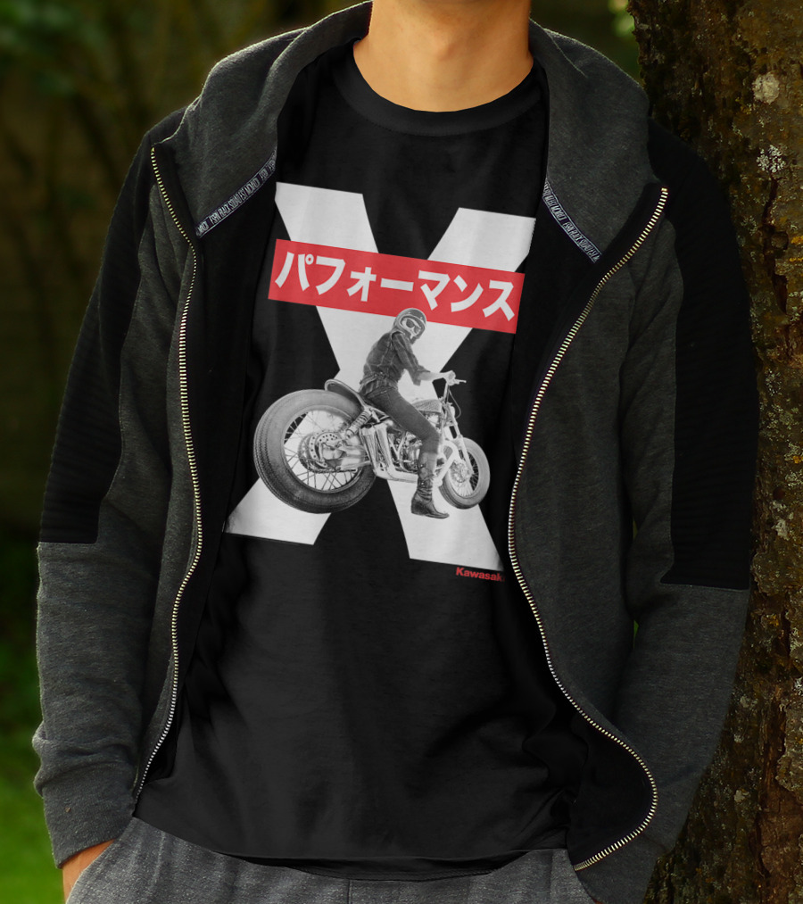 Kawasaki Performance Classic Motorcycle X T-Shirt