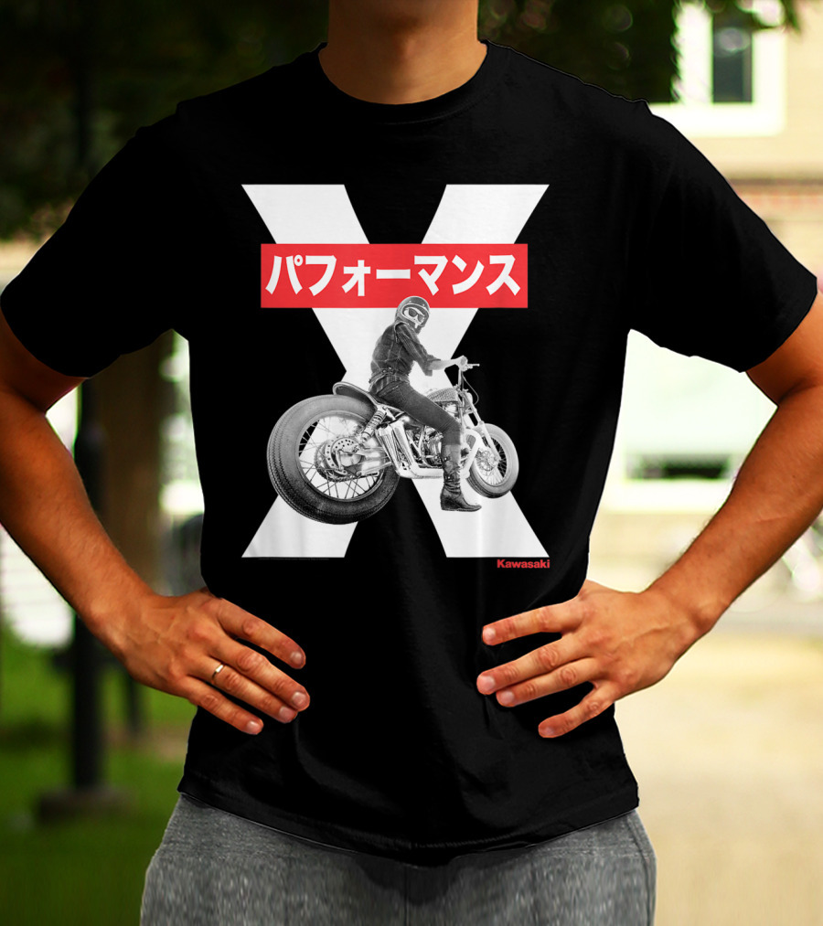 Kawasaki Performance Classic Motorcycle X T-Shirt
