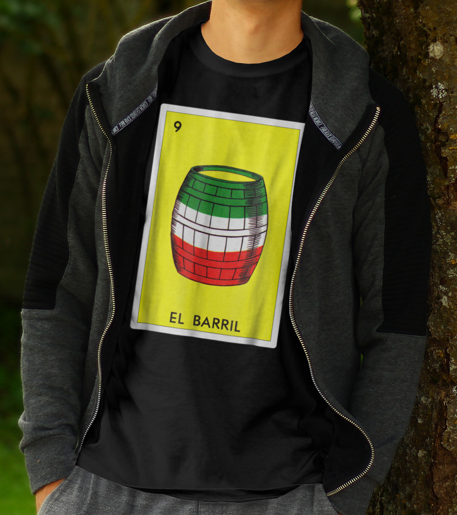 Loteria El Barril Card 9 Mexican Colors Classic Version T-Shirt