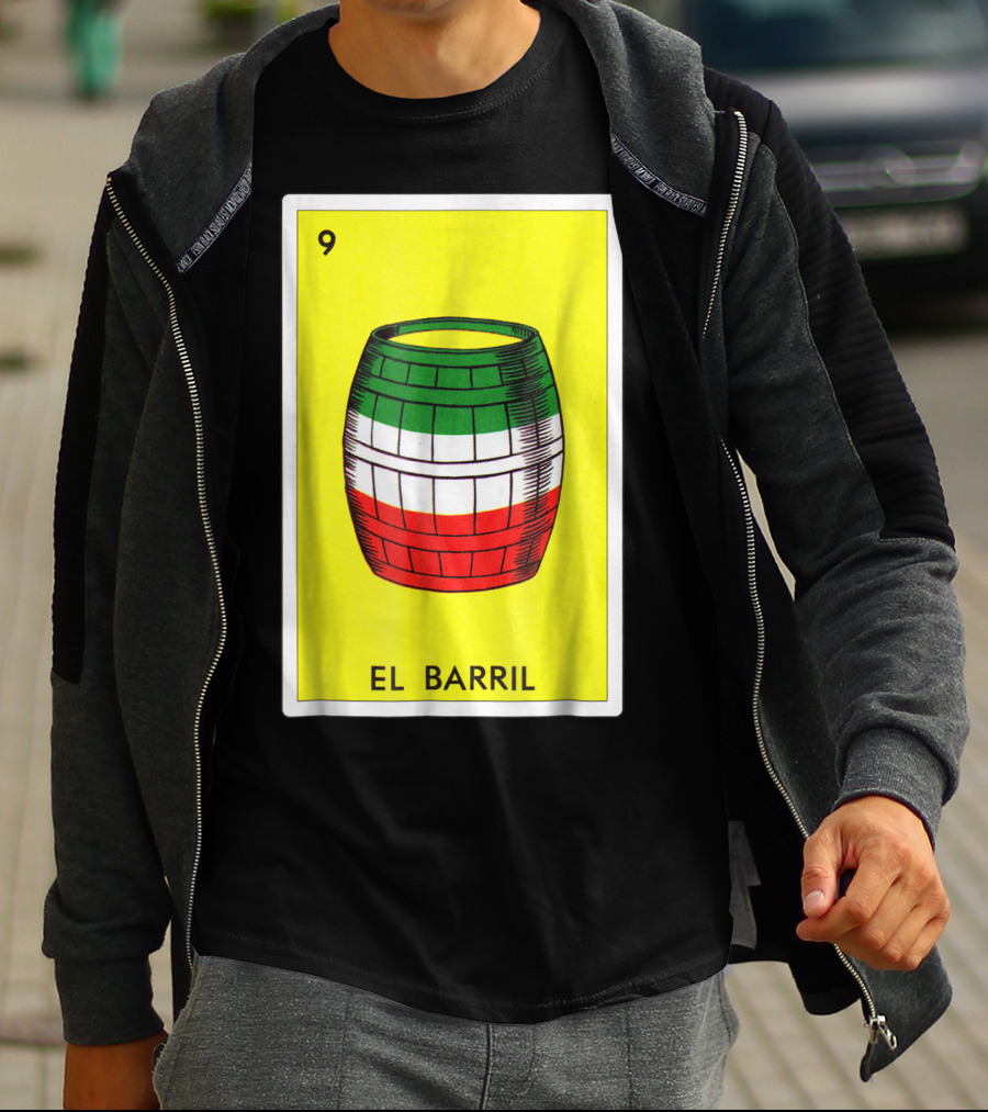 Loteria El Barril Card 9 Mexican Colors Classic Version T-Shirt