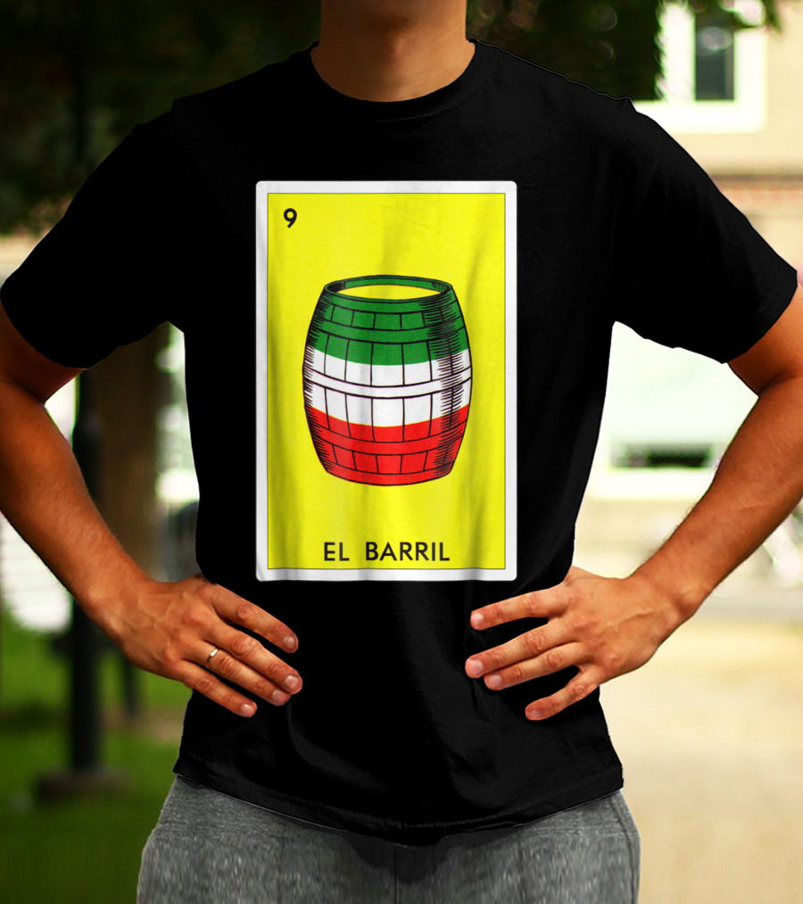 Loteria El Barril Card 9 Mexican Colors Classic Version T-Shirt