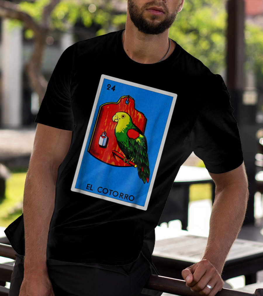 Loteria El Cotorro 24 Classic Version Parrot Card Game T-Shirt