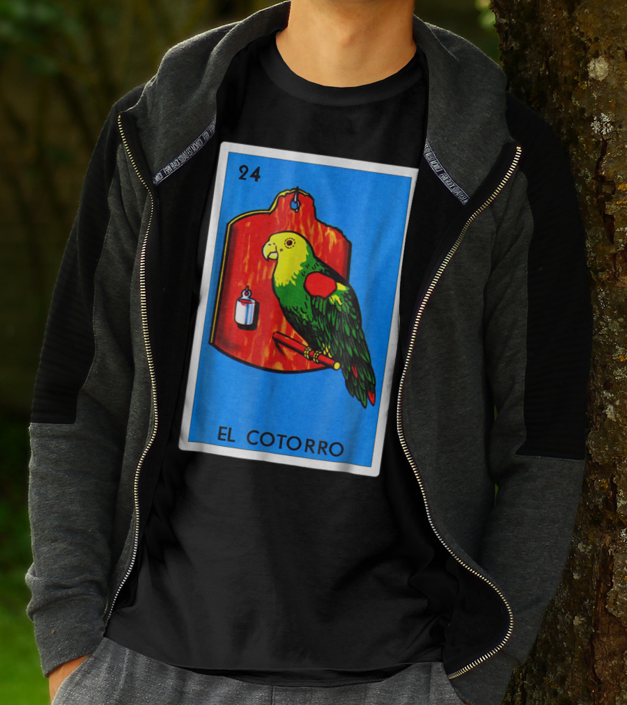 Loteria El Cotorro 24 Classic Version Parrot Card Game T-Shirt