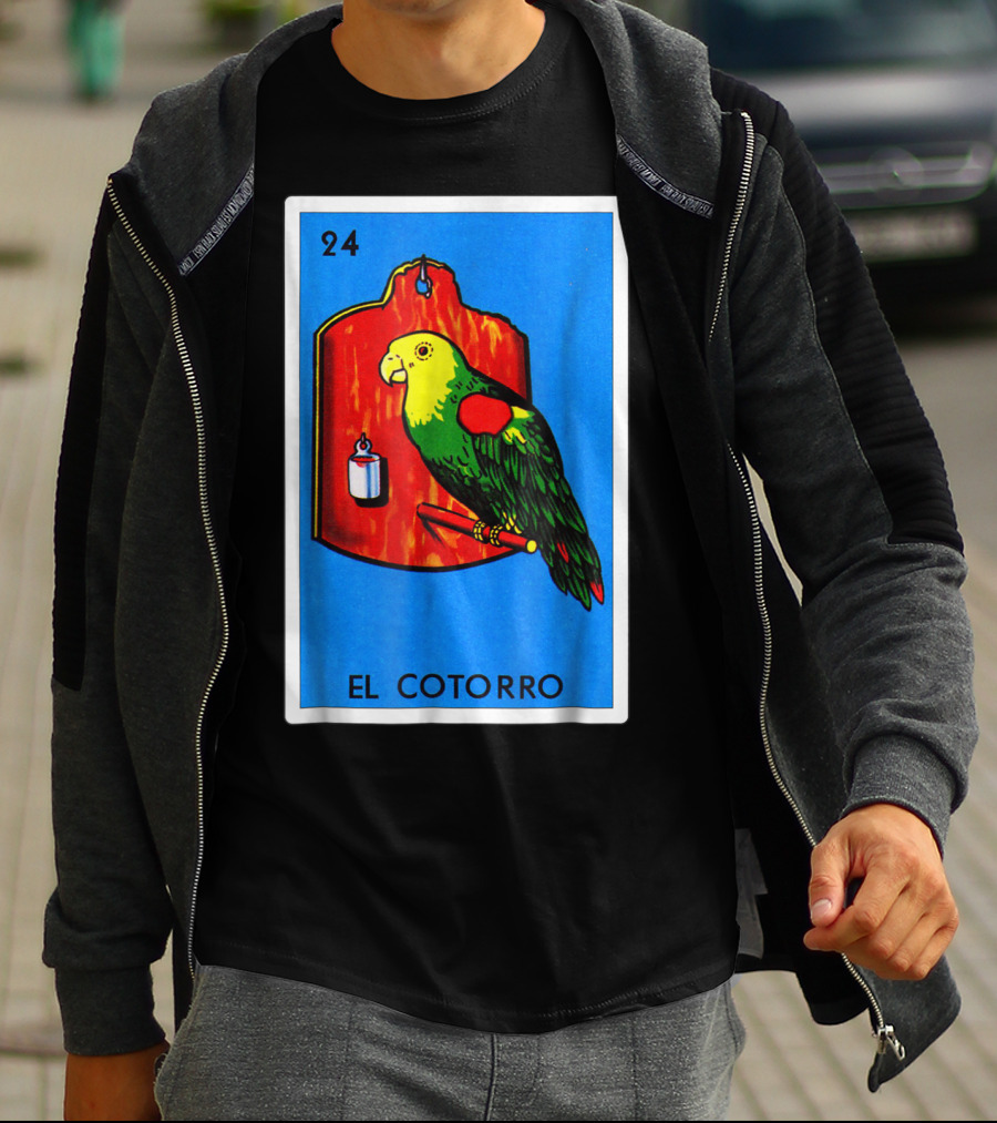 Loteria El Cotorro 24 Classic Version Parrot Card Game T-Shirt