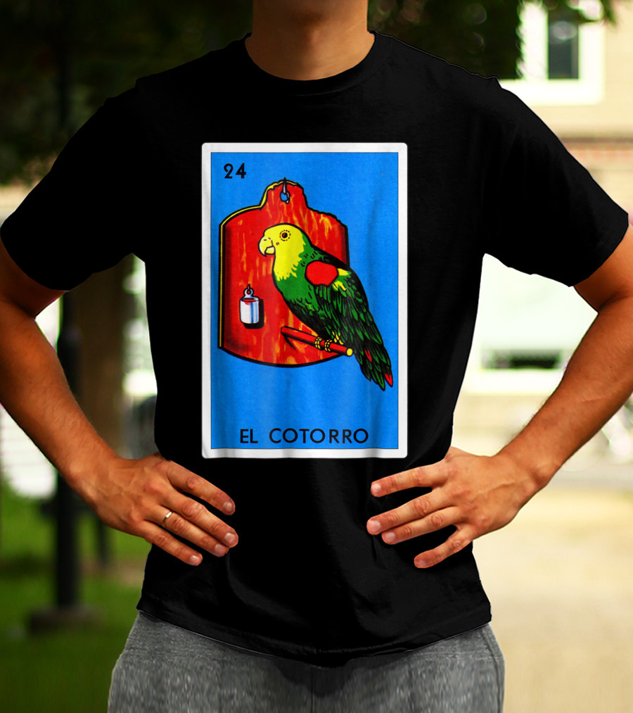 Loteria El Cotorro 24 Classic Version Parrot Card Game T-Shirt