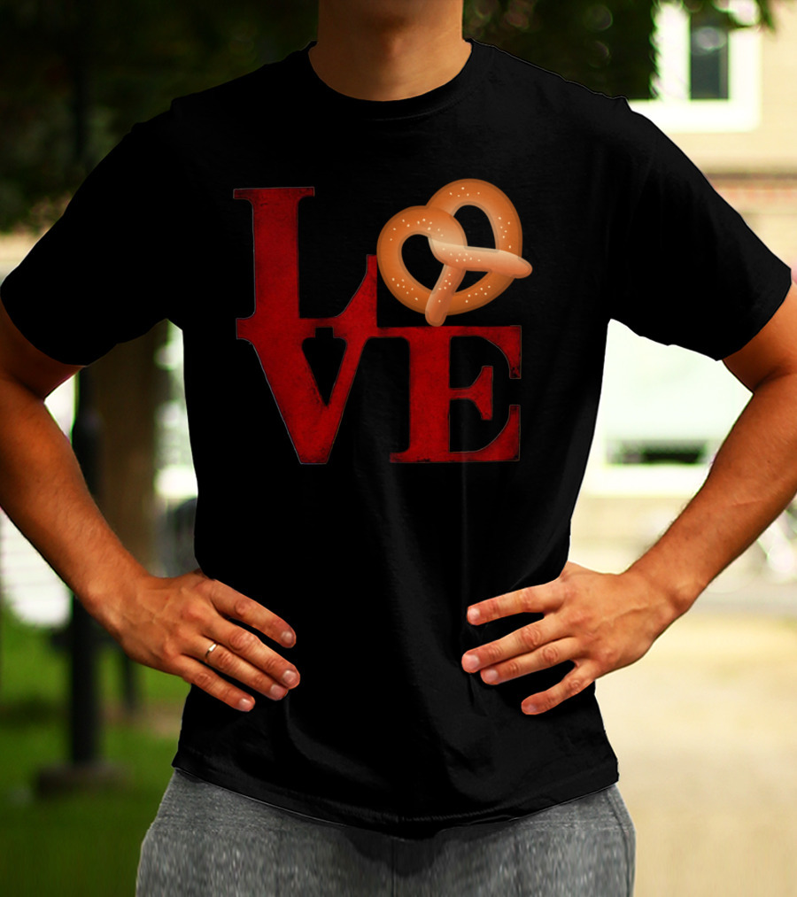Love Pretzel Philly Emoji Nostalgic T-Shirt