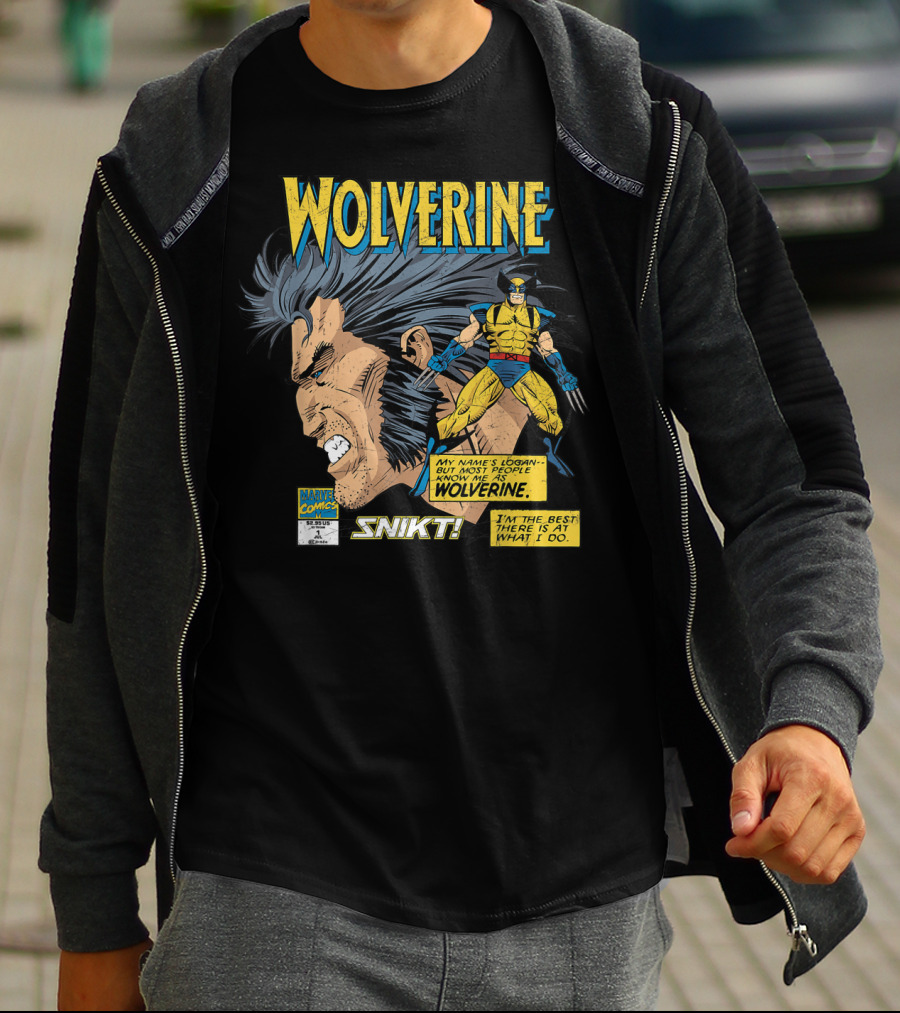 Marvel Comics Wolverine My Name Is Logan SNIKT T-Shirt