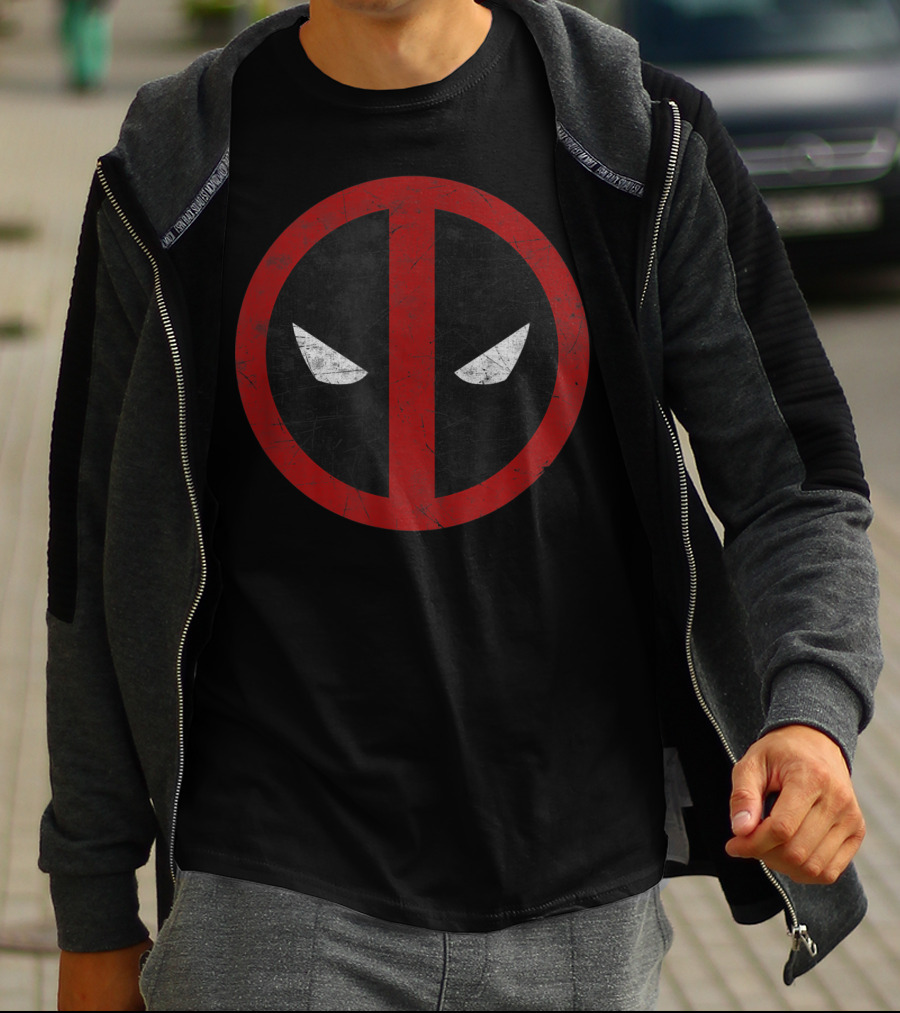 Marvel Deadpool Iconic Mask Emblem T-Shirt