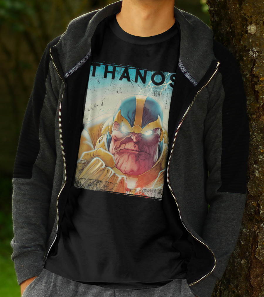 Marvel Thanos Vintage Iconic Character Close-Up T-Shirt
