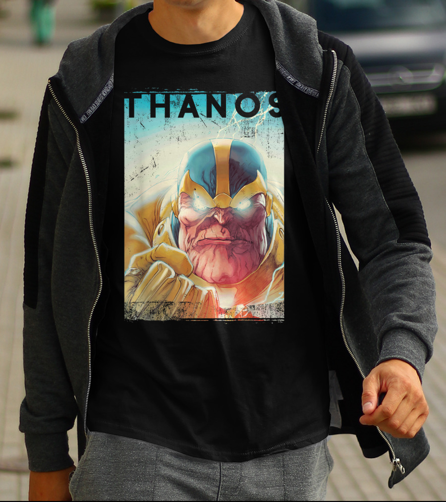 Marvel Thanos Vintage Iconic Character Close-Up T-Shirt