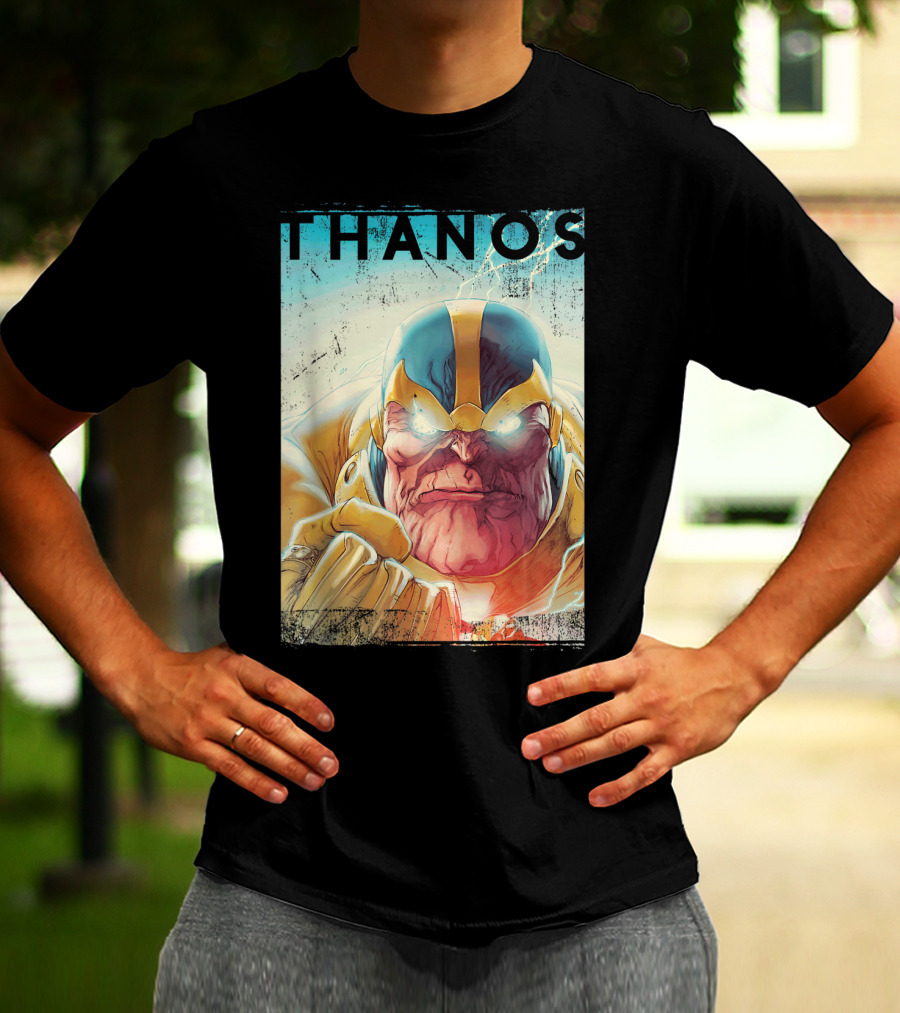 Marvel Thanos Vintage Iconic Character Close-Up T-Shirt
