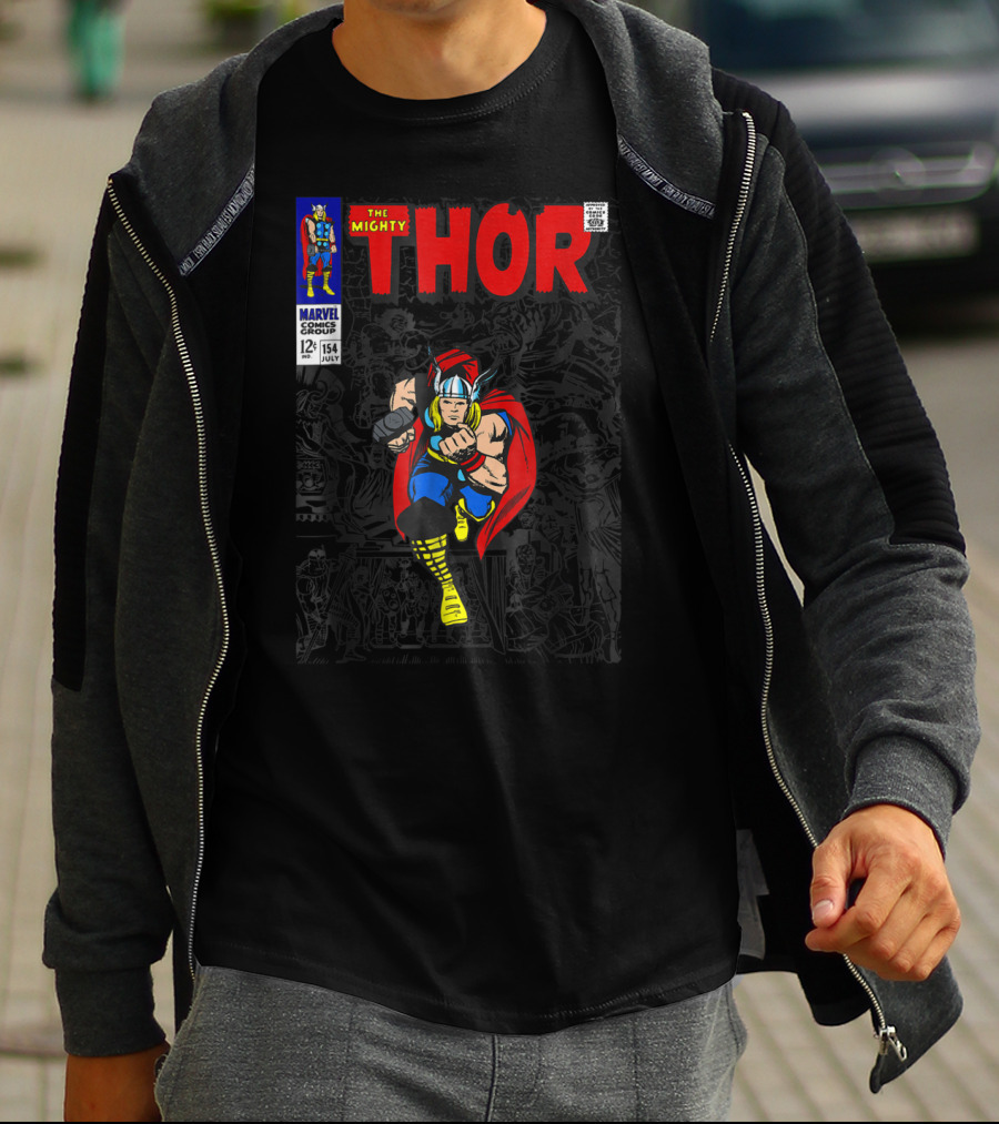 Marvel The Mighty Thor Comic Issue 154 July 12¢ T-Shirt