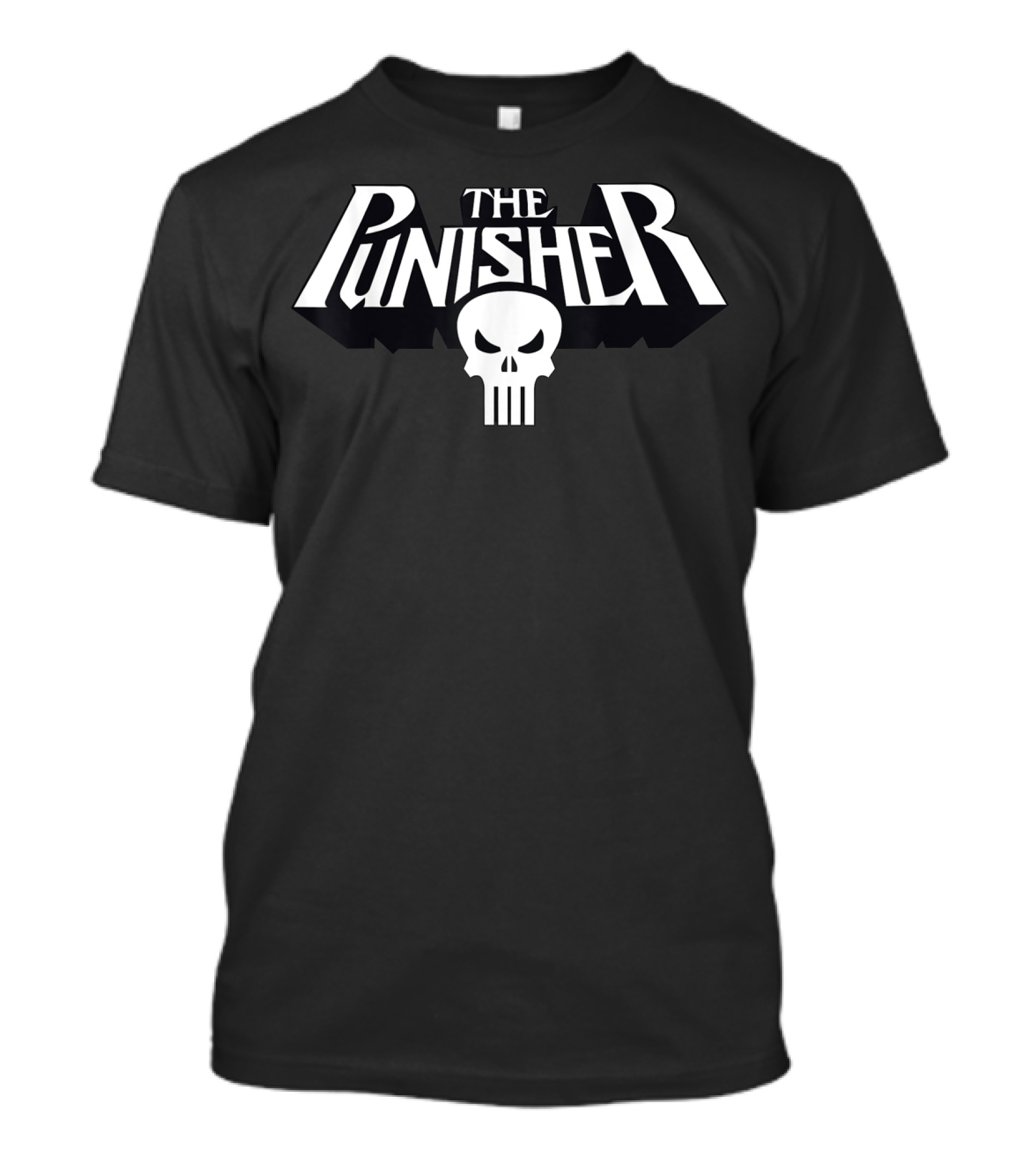 Marvel The Punisher Skull Logo Classic Clean T-Shirt