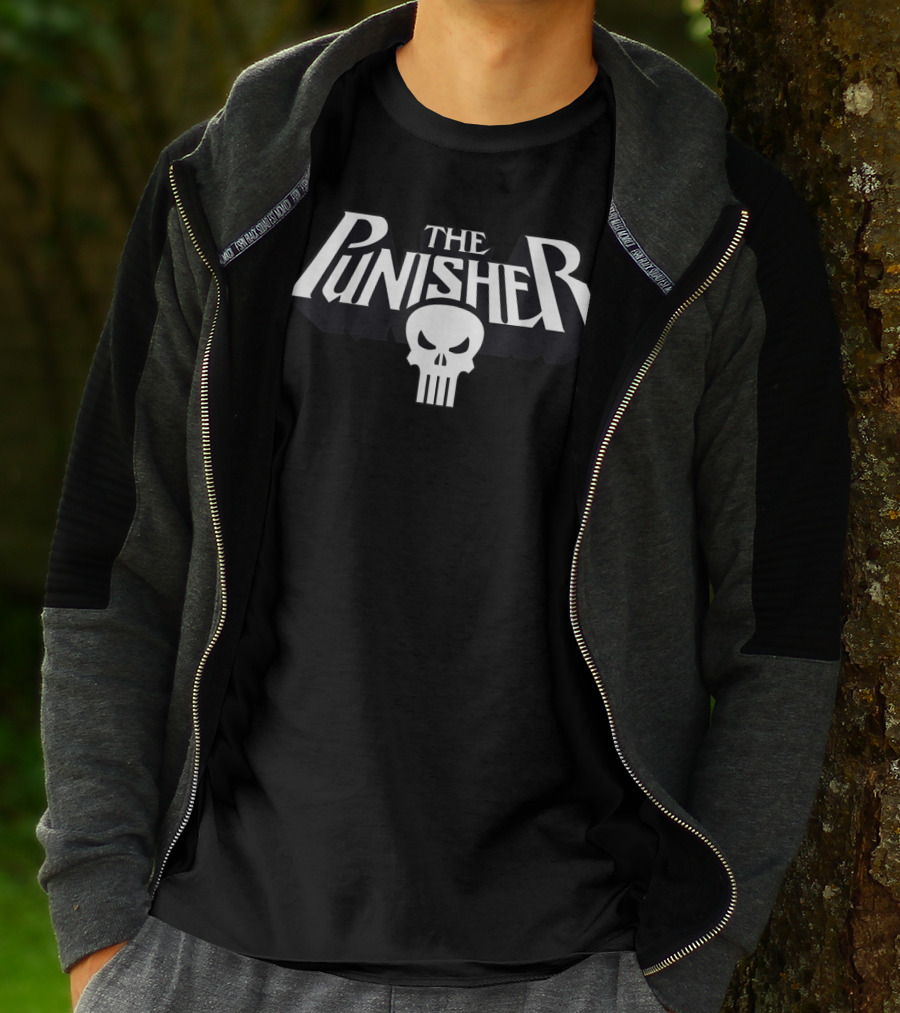 Marvel The Punisher Skull Logo Classic Clean T-Shirt