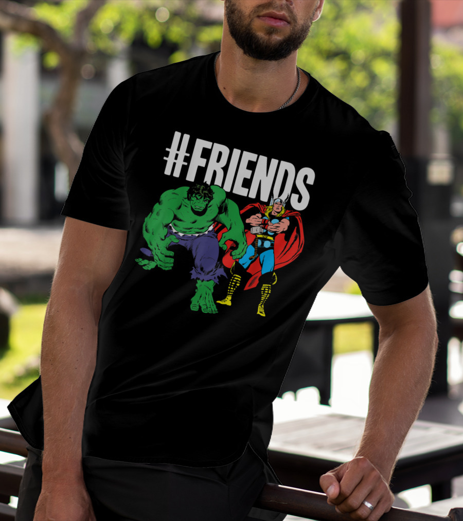 Marvel Thor Hulk #Friends T-Shirt