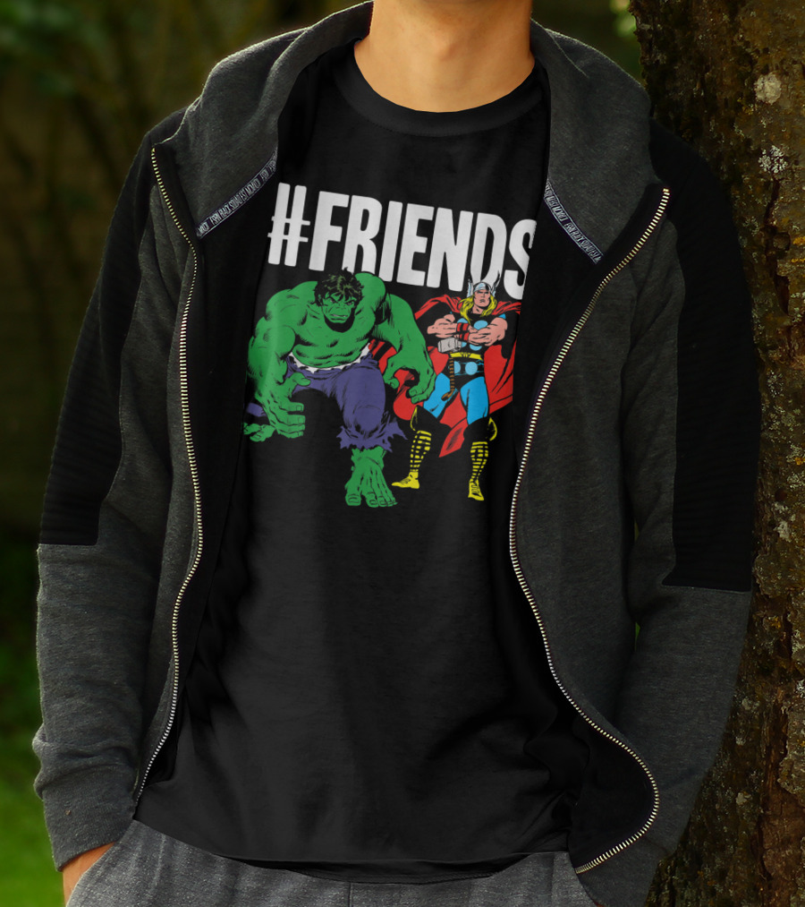 Marvel Thor Hulk #Friends T-Shirt