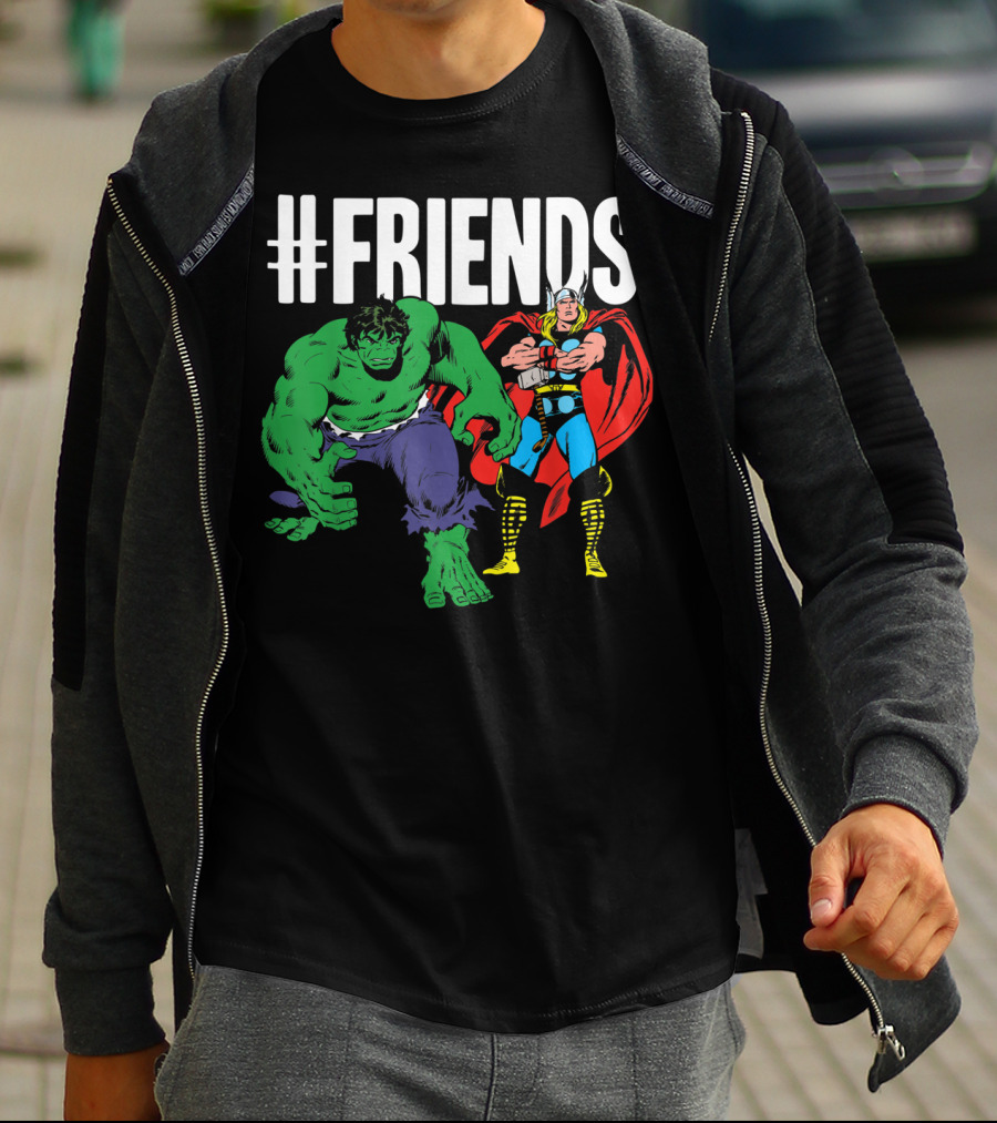 Marvel Thor Hulk #Friends T-Shirt