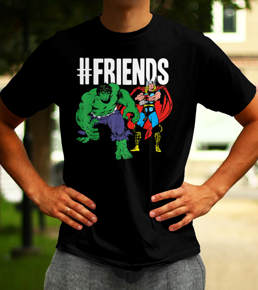 Marvel Thor Hulk #Friends T-Shirt