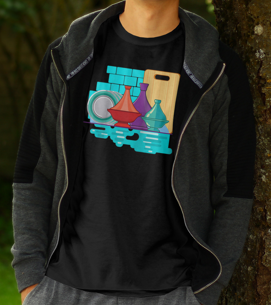 Moroccan Classic Tagine Vibrant Tajine Display Morocco T-Shirt