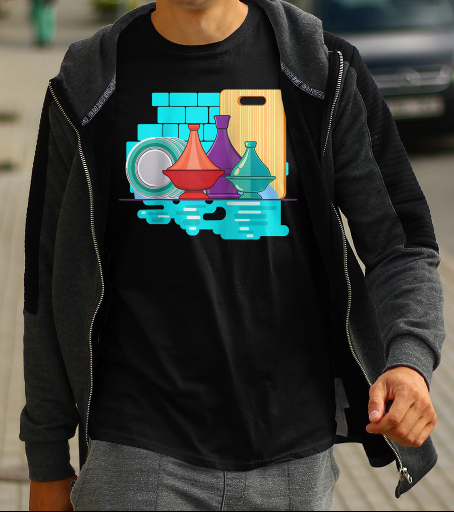 Moroccan Classic Tagine Vibrant Tajine Display Morocco T-Shirt