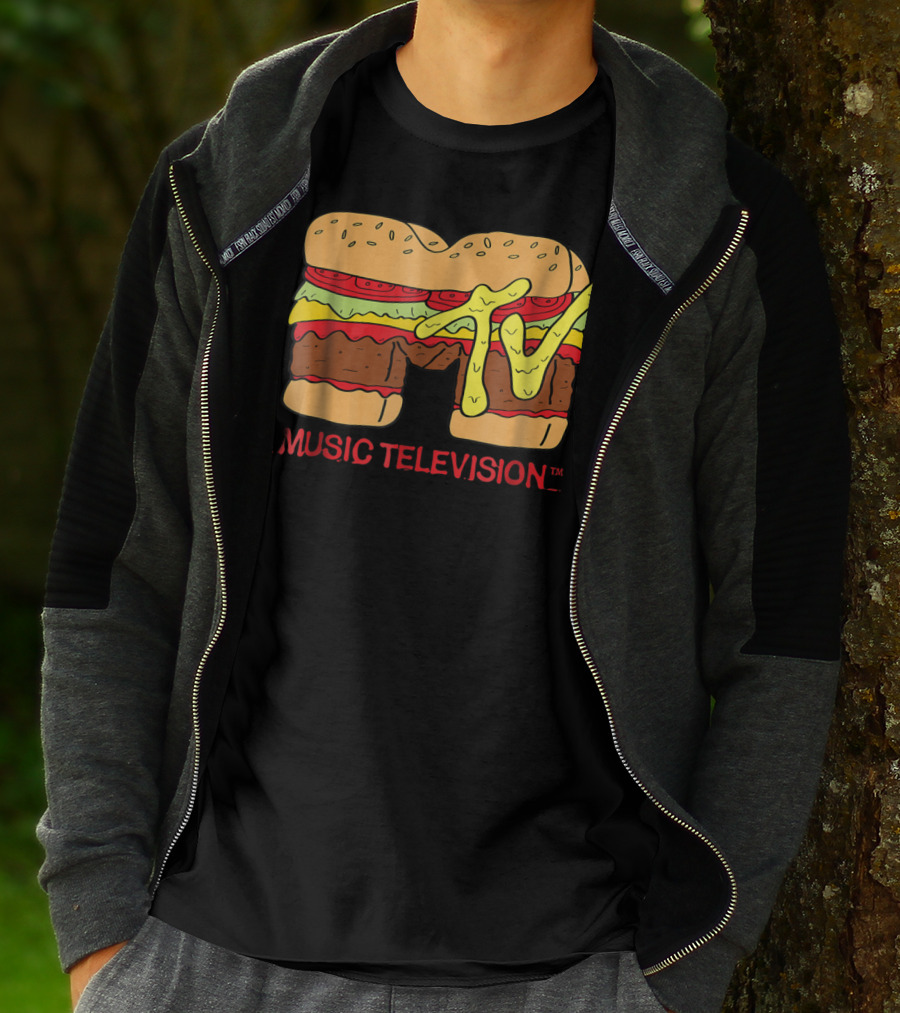 MTV Classic Hamburger Music Television T-Shirt