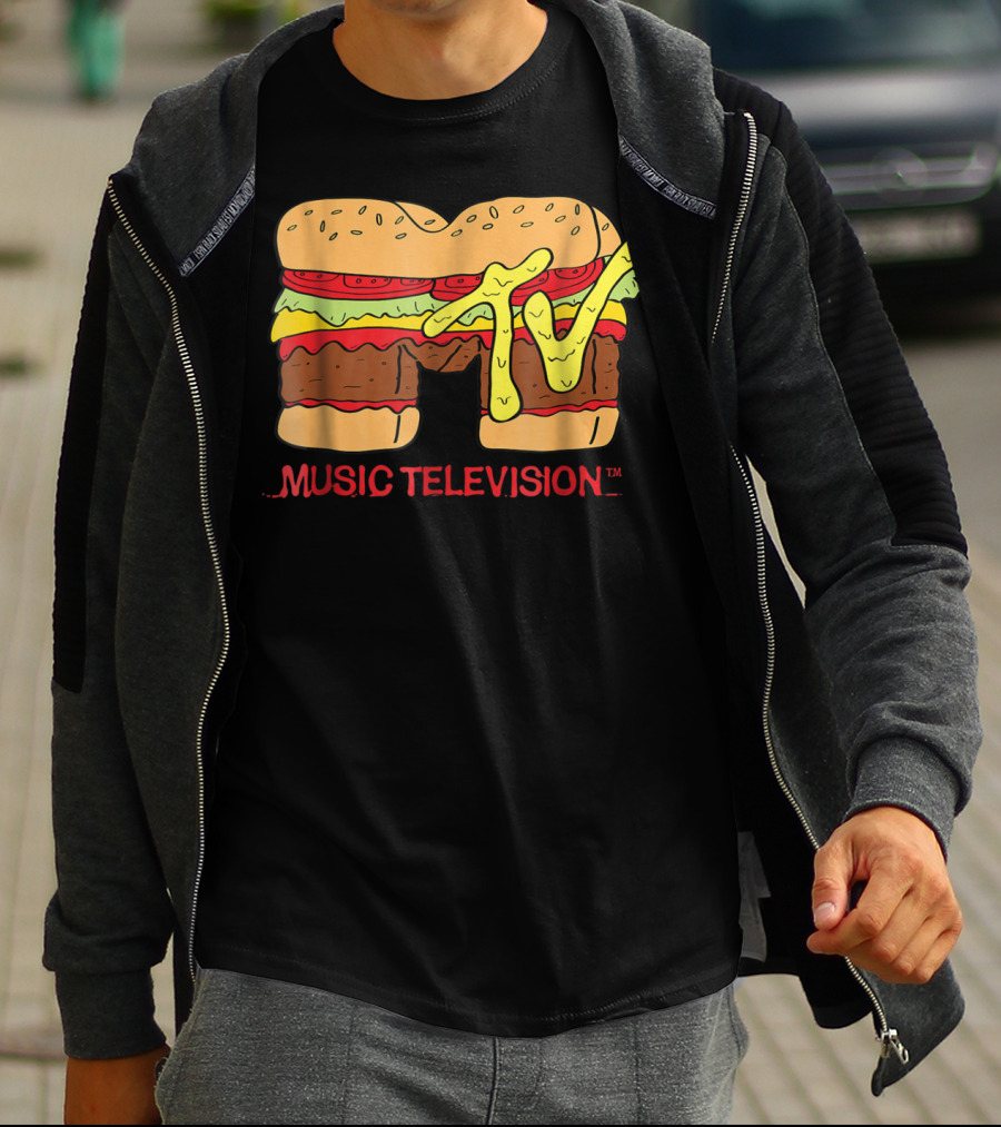 MTV Classic Hamburger Music Television T-Shirt