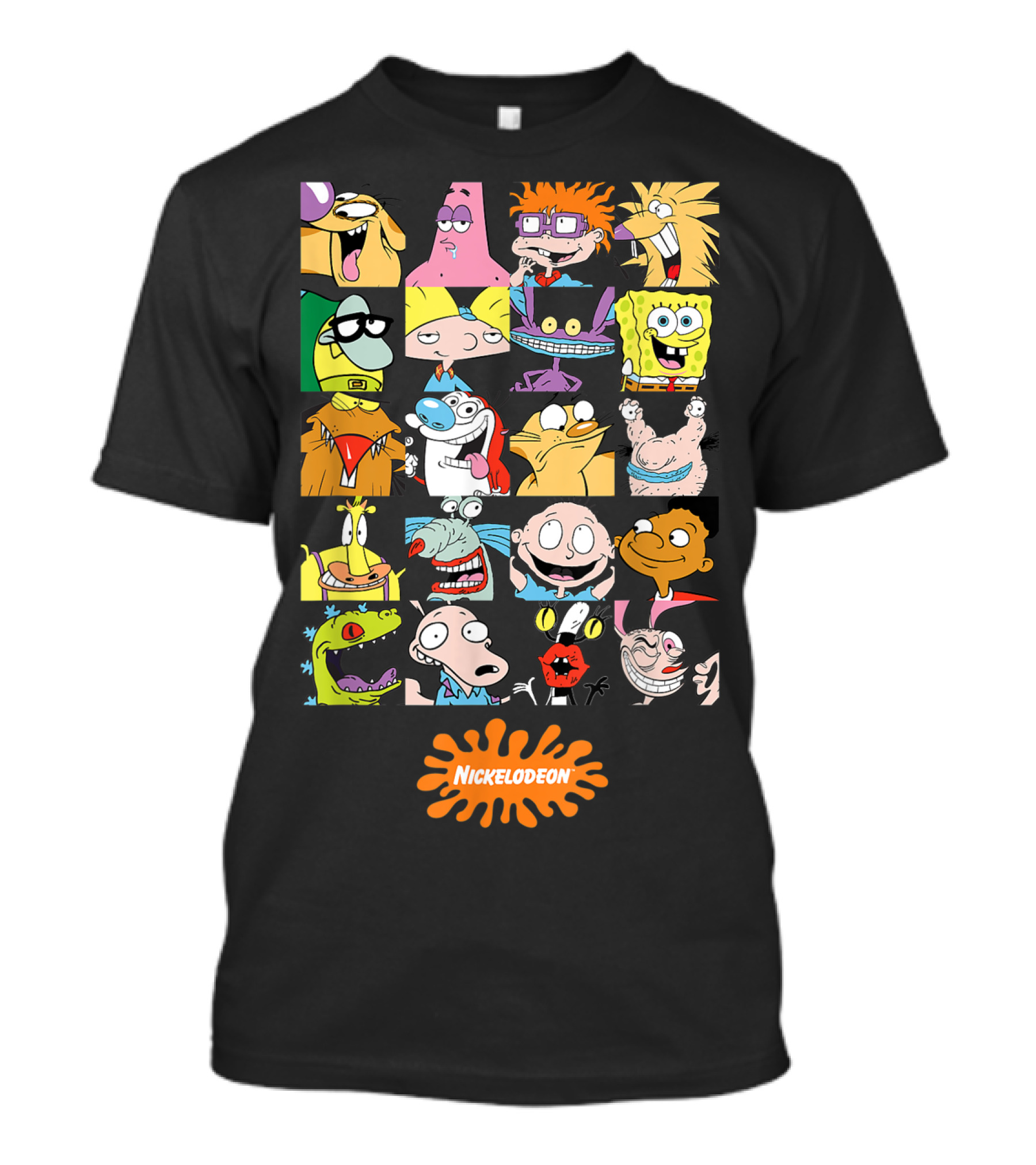 Nickelodeon Classic 90s Characters Featuring Rugrats Hey Arnold Spongebob Rocket Power And More T-Shirt
