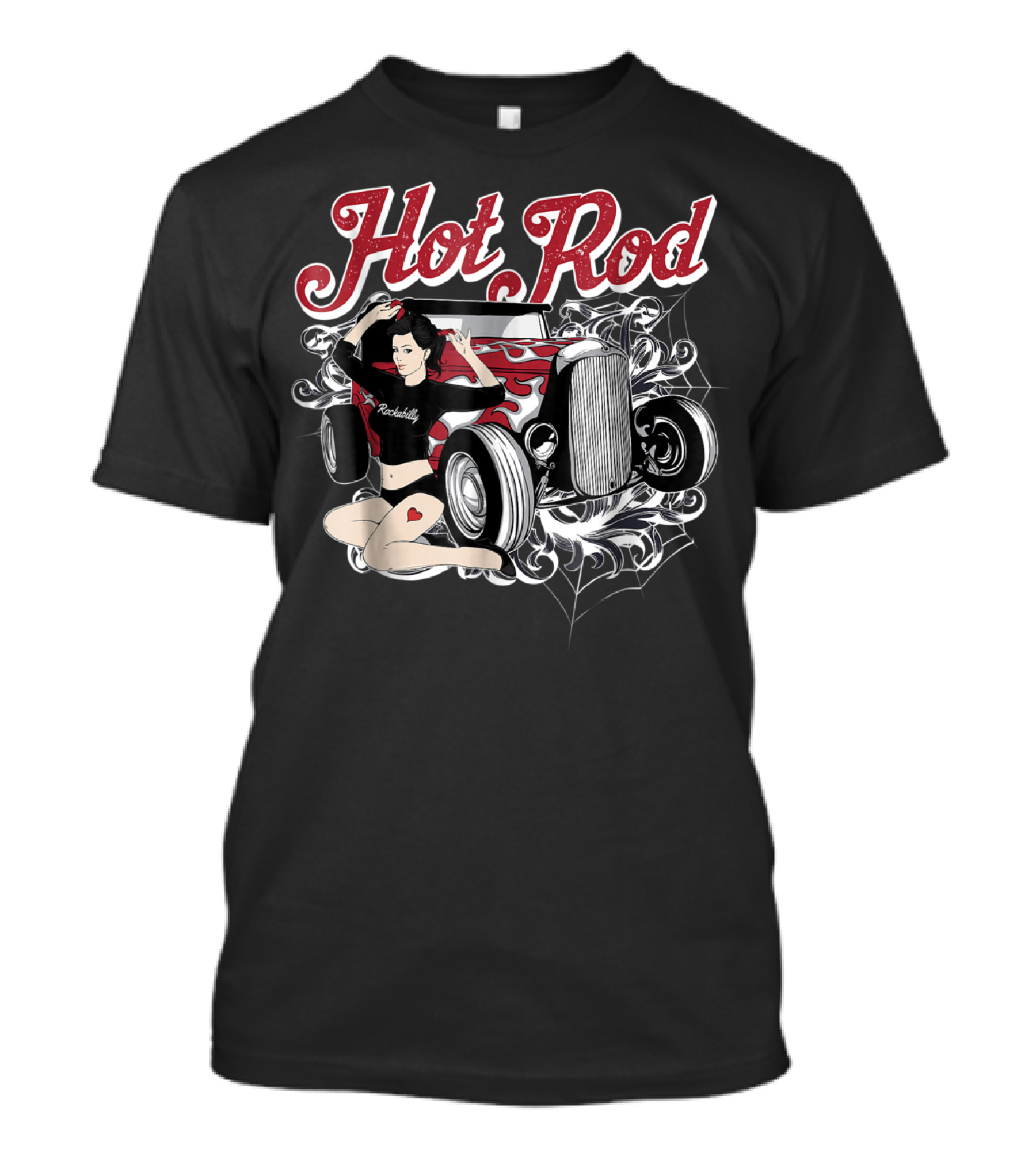 Hot Rod Rockabilly 1950s Pinup Hotrod T-Shirt