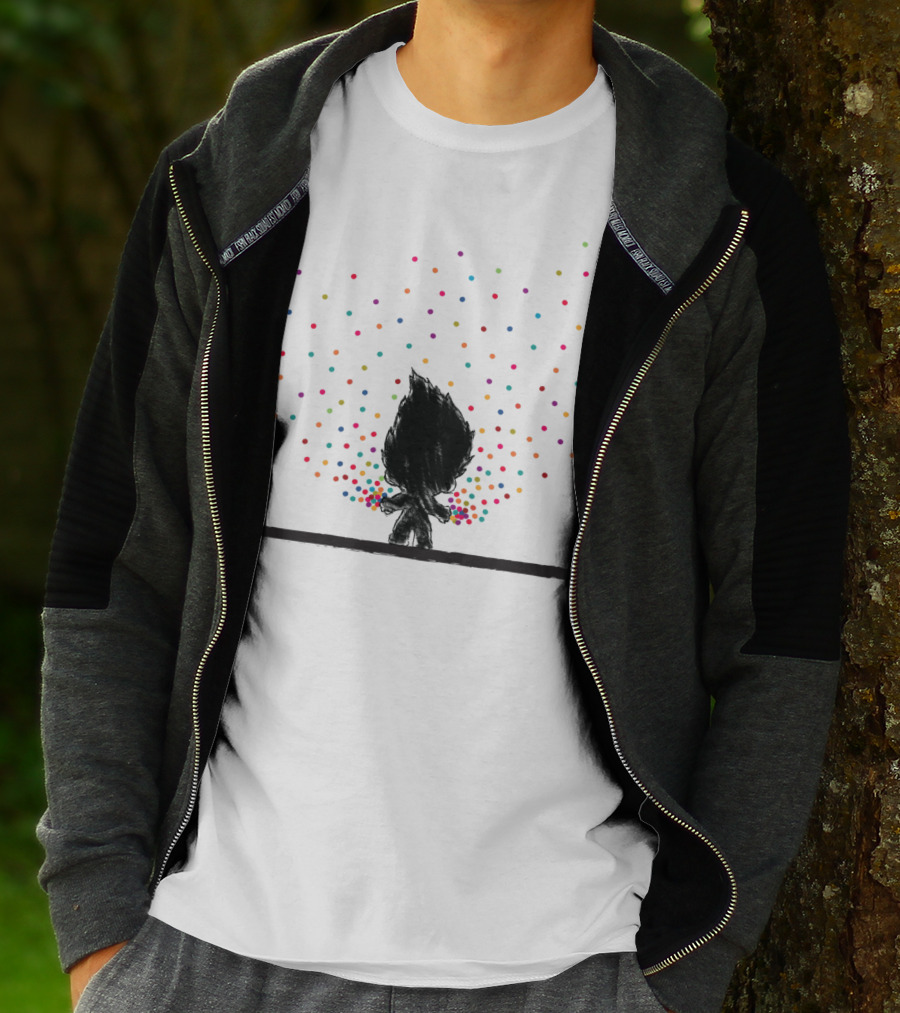 Kids Classic Trolls Colorful Polka Dot T-Shirt