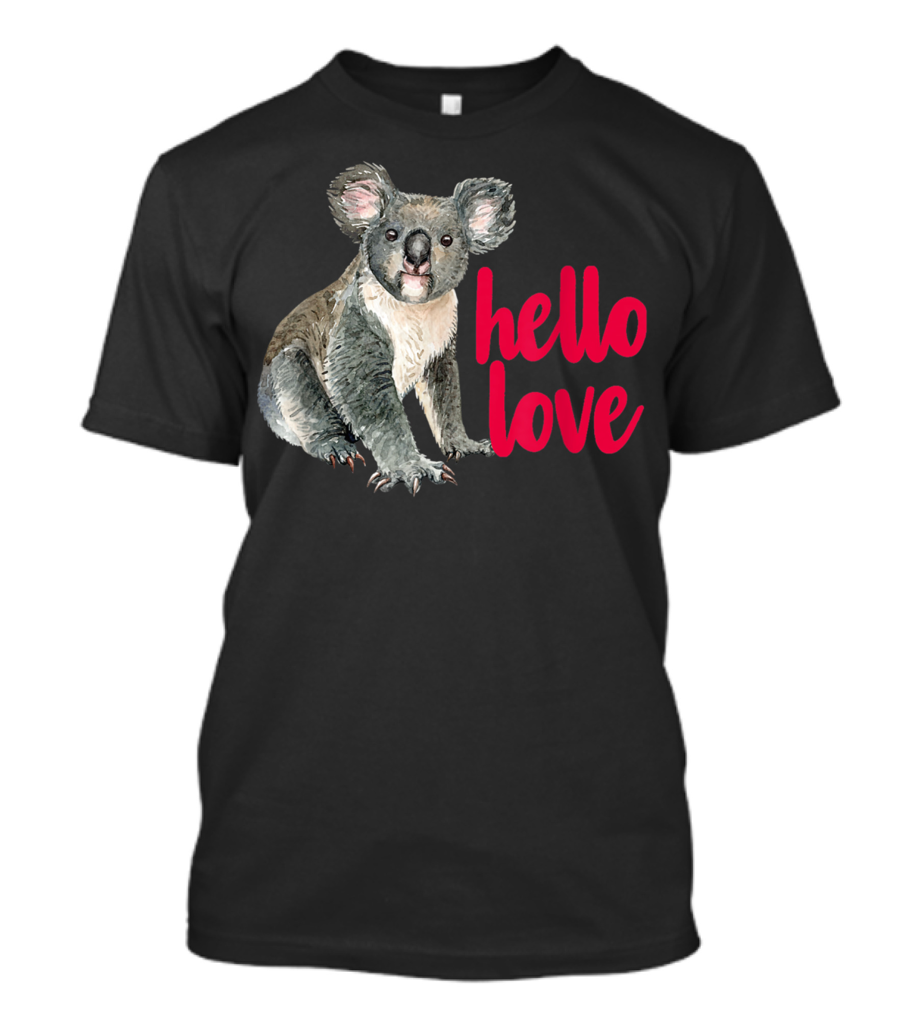 Hello Love Koala Bear For Animal Lover T-Shirt