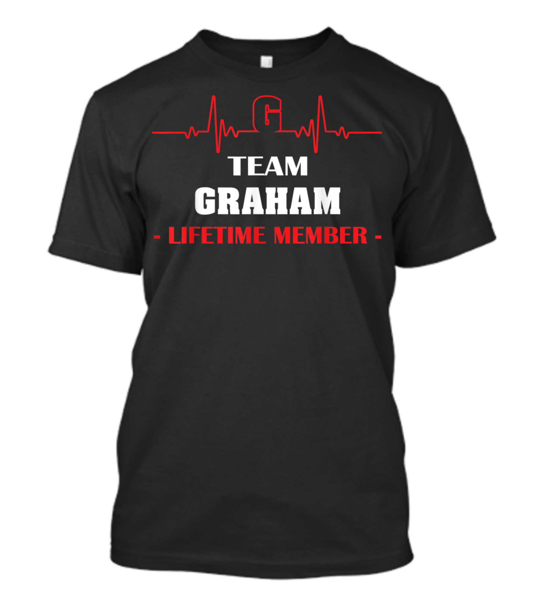 Team Graham Lifetime Member Heartbeat Bloodline Connection T-Shirt