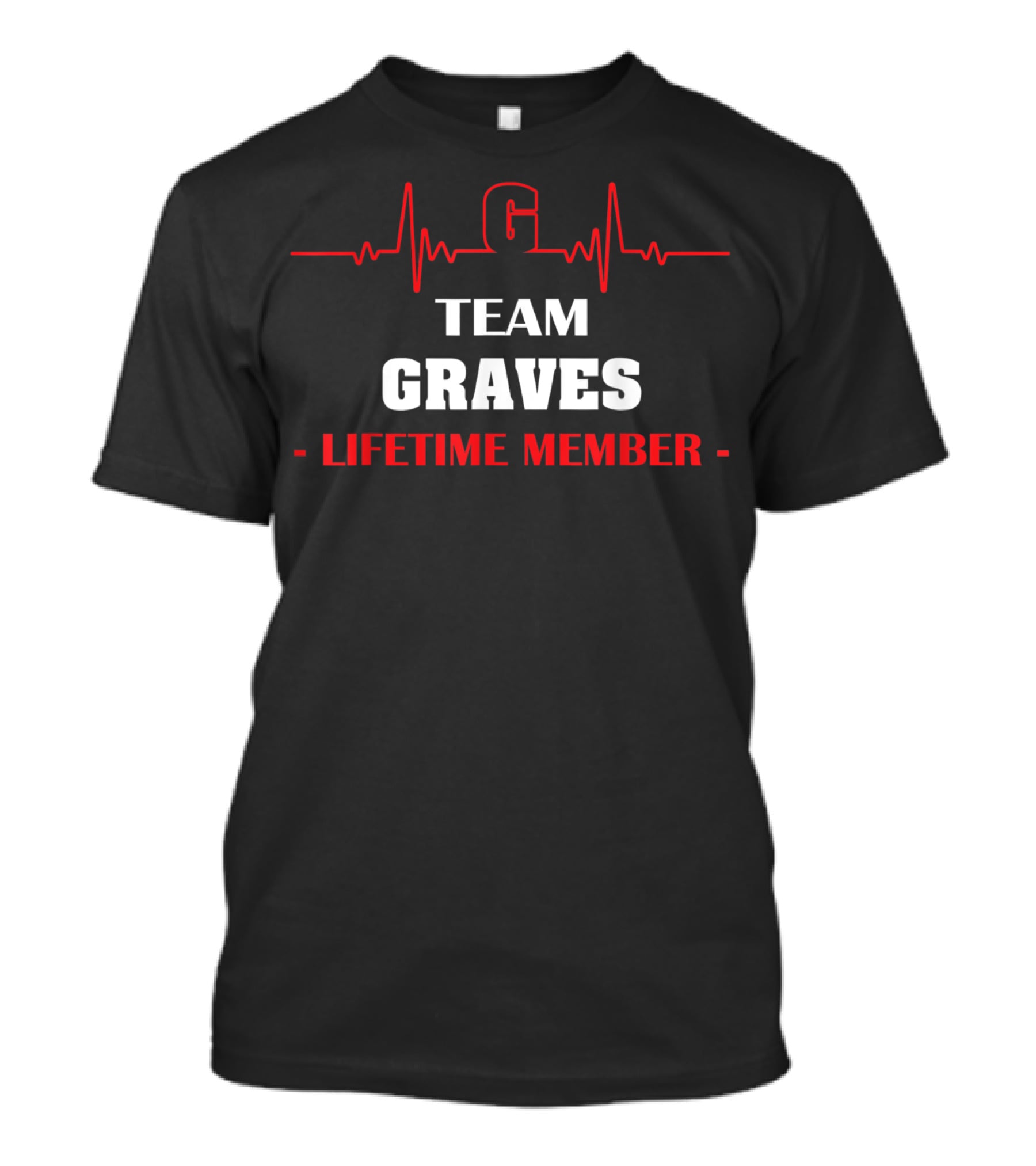 Team Graves Lifetime Member Heartbeat T-Shirt