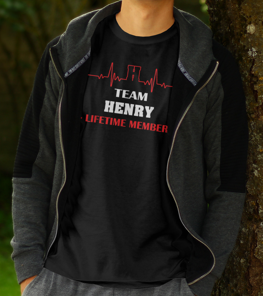 Team Henry Lifetime Member Heartbeat T-Shirt