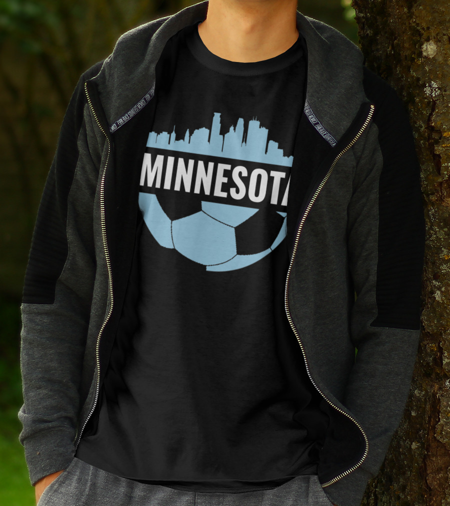 Minnesota Soccer Pride Futbol Skyline T-Shirt