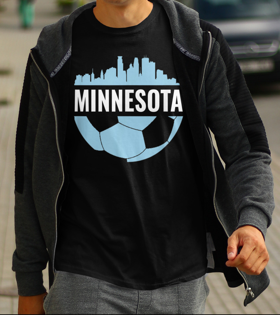 Minnesota Soccer Pride Futbol Skyline T-Shirt
