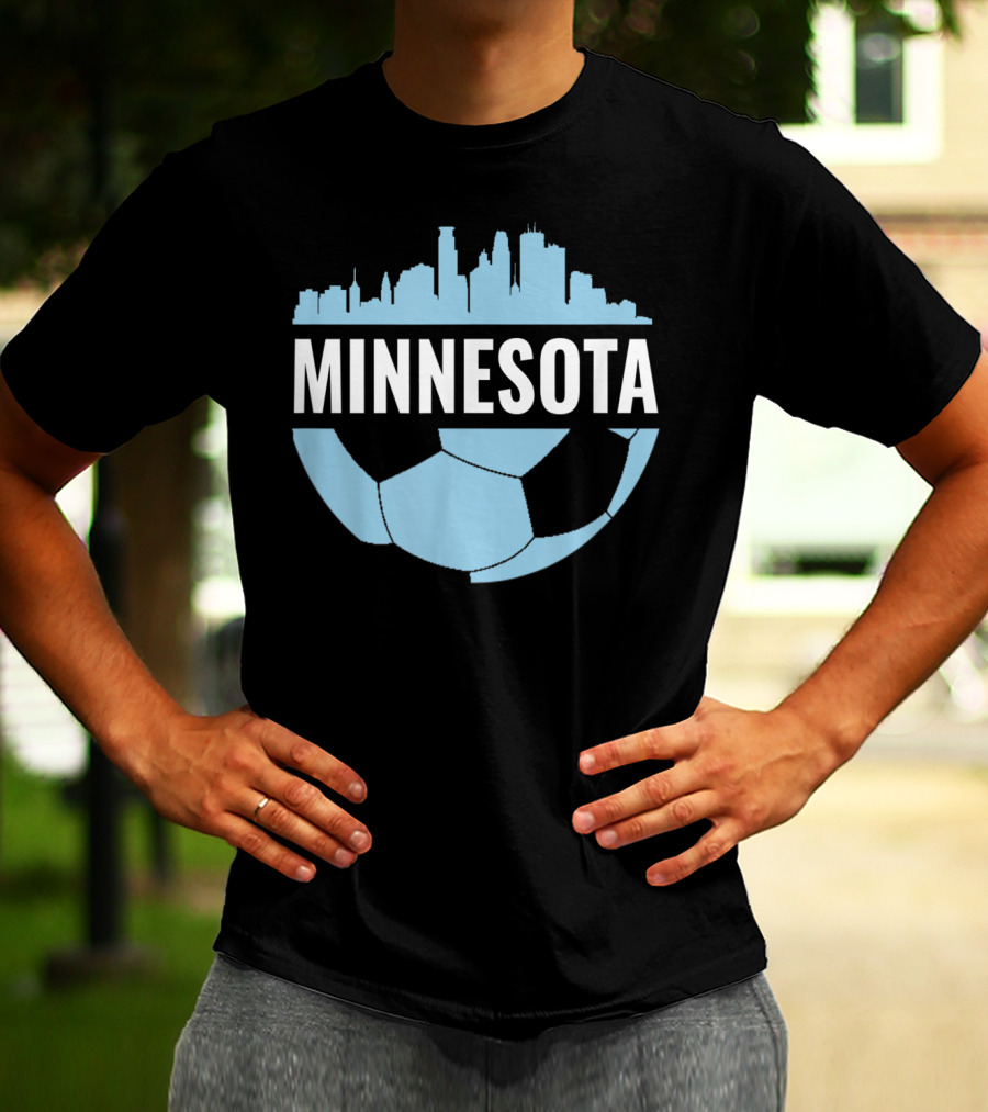 Minnesota Soccer Pride Futbol Skyline T-Shirt